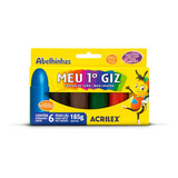 Giz De Cera Meu Primeiro Giz 06 Cores Jumbo Acrilex