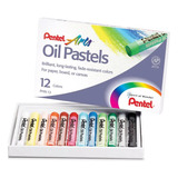 Giz De Cera Pastel Oleoso 12 Cores