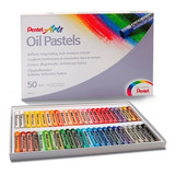 Giz De Cera Pentel Oil Pastel 50 Cores