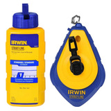 Giz De Linha Para Marcação 30m Azul Irwin Kit Pedreiro