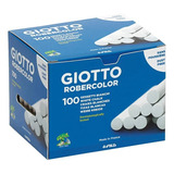 Giz Escolar Giotto Robercolor 100 Unidades Branco