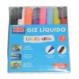 Giz Liquido Cores Neon Colorido Alta Qualidade Profissional