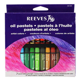 Giz Pastel Oleo Reeves 18 Cores frete barato 