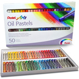 Giz Pastel Oleoso Com 50 Bastões 49 Cores Pentel Arts Nfe