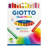 Giz Pastel Oleoso Max Giotto 24 Cores