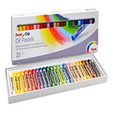 Giz Pastel Oleoso Oil Pastel Pentel 25 Cores