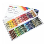 Giz Pastel Oleoso Pentel 50 Cores