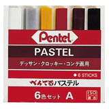 Giz Pastel Seco 6cores Basicas