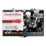 Giz Pastel Seco Carre Conte A Paris 12 Cores Básicas