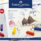 Giz Pastel Seco Macio Curto Goldfaber 48 Cores Faber Castell