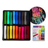 Giz Pastel Seco Neon Florescente Colorir