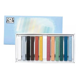 Giz Pastel Seco Sakura Médio 12 Cores Quadrado 