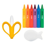 Giz Risque Apague Banho Com Esponja E Bananinha Massageadora Cor Colorido