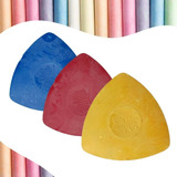 Giz Triangular Alfaiate P Confecção Colorido c 10 Unds brx
