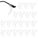 Gjinxi 10 Pares De Ganchos De Orelha De Silicone Para óculos Antiderrapantes Para óculos Pontas De Retentor De Manga Retentor De Têmpora Leve Para óculos De Sol Leitura Esportiva Branco Normal