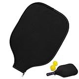 Gjinxi Capa De Pickleball Para Remo Preta Bolsa De Pickleball Capa De Pickleball Alongada Para Remo Capa De Neoprene Para Raquetes De Pickleball Acessórios De Pickleball