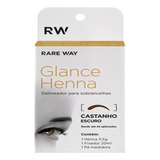 Glance Henna Castanho Escuro Delineador Sobrancelha Indiana