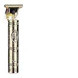 Glattol Máquina Elétrica Masculina Recarregável De Cortar Cabelo E Barbear VINTAGE T9 -Buda 1 Bateria-