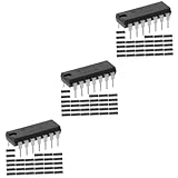 GLEAVI 90 Peças Chip Ic Salgadinhos Bilateral Portas Lógicas Gatilhos Dip14 Chip Lógico Dip 14 Analógico Original Lasca Chip De Circuito Integrado