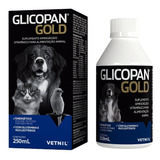 Glicopan Gold 250ml Suplemento Alimentar Vetnil Cães E Gatos