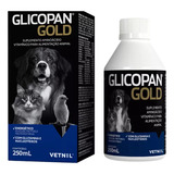 Glicopan Gold Pet 250ml Suplemento Cães Gatos Vetnil