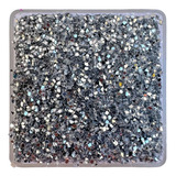 Glitter Brocal Metalizado Prata 250g Lantecor