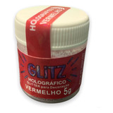 Glitter Comestível Vermelho Corante Holográfico Pó Decoração