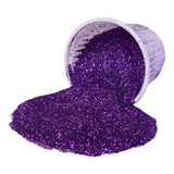 Glitter Em Pó 250g Gramas Prata Escolar Cor Lilás