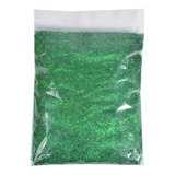 Glitter Em Pó 250g Gramas Prata Escolar Cor Verde escuro
