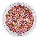 Glitter Para Unhas Holografico Rosa Encapsulamento Escolar Decoração