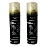 Glitter Spray Com Brilho Removível Roupas Vestido Kit 2pçs
