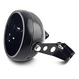 GLOBLED Suporte De Montagem De Farol De Motocicleta De 5 75 Polegadas Concha Para Faróis De LED De Motocicleta 5 3 4 Compatível Com Harley Kawasaki Honda Yamaha Suzuki Chopper Preto