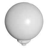 Globo 15x42 Plástico Grande Com Base Branca P Poste E 27