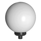 Globo 15x42 Polietileno Grande Com Base Preta E 27 P Poste