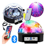 Globo Colorido Rgb Led Laser Iluminação Festa Balada Y0851 110v 220v Ex Decor