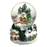 Globo De Neve Natalino Flocos De Neve Com Led Natal
