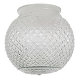 Globo De Vidro Bico De Jaca Transparente Esférico 10 X 15