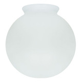Globo De Vidro Fosco Esférico Com Colar 15 X 28