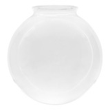 Globo De Vidro Transparente Esférico Com Colar 15 X 28