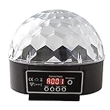 GLOBO DMX Luz Pra Festa MAGIC BALL Bola Maluca 6 Cores Painel Digital BIVOLT Automática