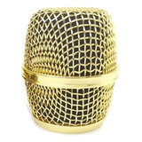 Globo Grelha Dourada Com Microfone Beta87 Arcano Shure