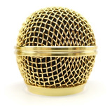 Globo Grelha Dourada Para Microfone S