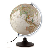 Globo Terrestre Carbon Gold National Geographic 30cm Abajur
