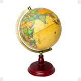 Globo Terrestre Giratório Luxo Metal Decoração Presente Politico Mapa Mundi Potistore Mesa Escolar Preto Dourado
