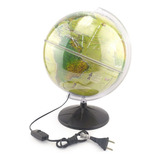 Globo Terrestre Iluminado Político Físico Profissional 30cm