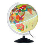 Globo Terrestre Político Histórico 30cm Bivolt Mapa Mundi