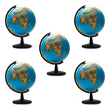 Globos Terrestre 10 5cm Giratório Mapa Mundial 15 Unidades