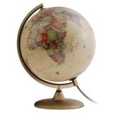 Globos Terrestre Discovery Histórico 25cm Luminária Bi Volt