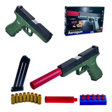 Glock Arma De Brinquedo Pistola Com Dardos E Capsulas