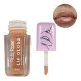 Gloss Labial Ruby Rose Com Glitter Lip Gloss Shine c brilho